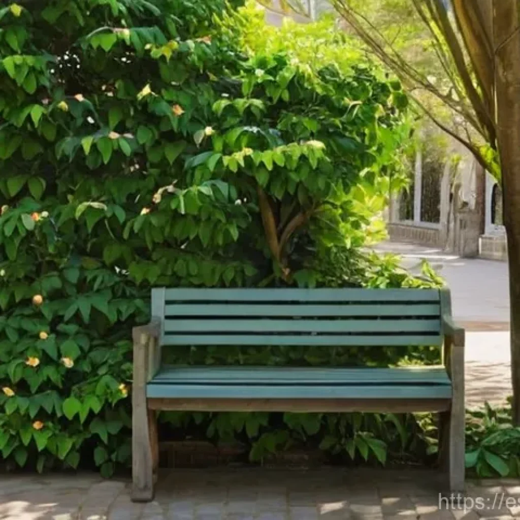자연 형태 디자인의 사회적 영향력 - **Prompt:** "A tranquil scene in a bustling urban botanical garden, reminiscent of Madrid's Royal Bo...